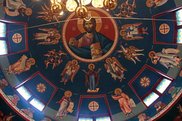 church dome interior